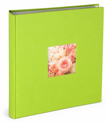 Produktbild von Flair Fotoalbum 30x30 cm 100 weiße Seiten Seiten Jumbo Buchalbum Fotobuch - Farbe: Grün