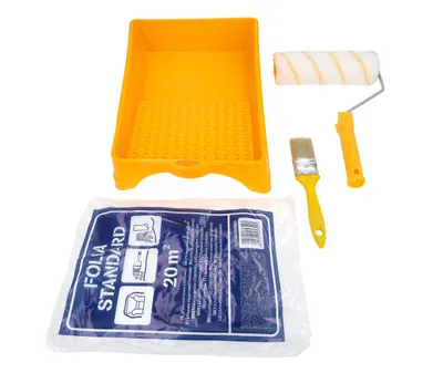 Produktbild von Hardy 4 tlg. Malerset „Serie 91 Gepardakryl”, Farbroller, Malerpinsel, Farbwanne