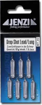 Produktbild von Jenzi Drop-Shot Blei 20g long mit Spezial-Wirbel