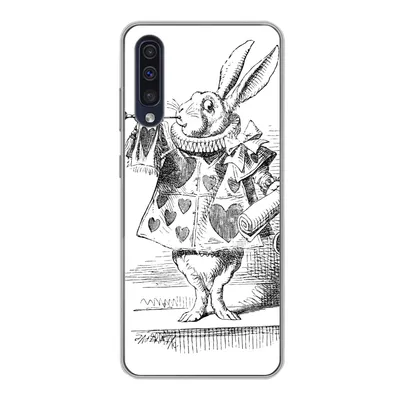 Produktbild von MuchoWow® Handyhülle Schutzhülle Hülle für Samsung Galaxy A30s Alice im Wunderland Silikon Softcase Handy Hülle - Karteninhaber