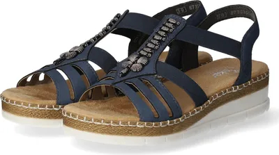 Produktbild von Rieker Sandalen Damen Synthetik Blau Größe: 41