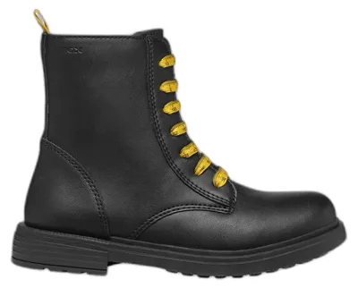 Produktbild von Geox Junior J Eclair Girl Biker/Amphibians Boots Black/Yellow 28_Eu