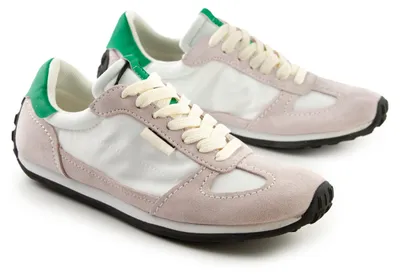 Produktbild von Zara Damen Schuhe Sneakers Retro Stil Weiß Beige 36