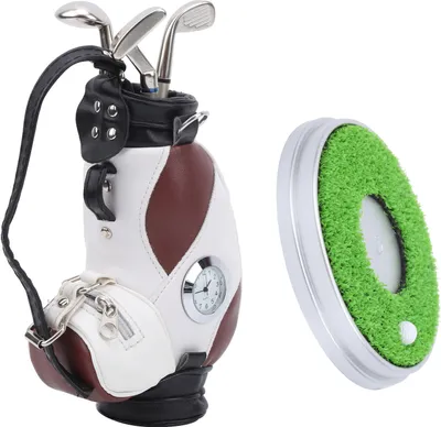 Immagine prodotto di Set di penne da golf, borsa da golf da tavolo, mini borsa da golf, set di penne da golf, set regalo di penne da golf, borsa di penne da golf con base