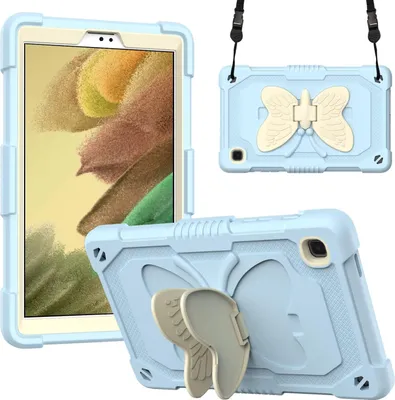 Produktbild von Gehäuse für Samsung Galaxy Tab A7 Lite 2021 mit Schmetterlingsständer Blau