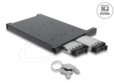 Produktbild von DELOCK Wechselrahmen 2x M.2 NMVe SSD m. SFF-8654 Anschluss
