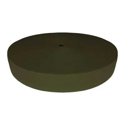 Gurtband Polyester 45m PES Trägerband Riemen Tragband 20mm breit armeegrün