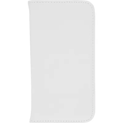 Produktbild von PhoneNatic Kunst-Lederhülle kompatibel mit LG K5 - Book-Case weiß + 2 Schutzfolien