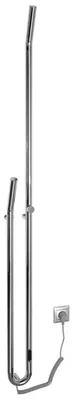 Produktbild von Sapho DUOPASSO Handtuchtrockner elektrisch mit Zeitschaltuhr, 122x1700mm, 45 W, Chrom