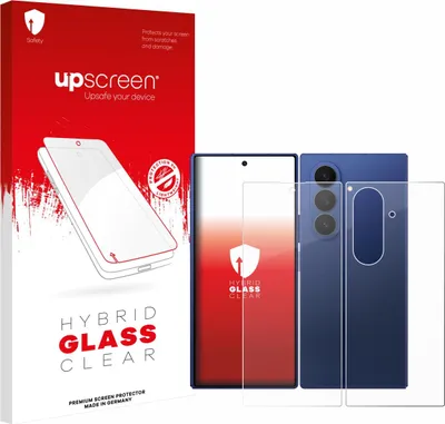 Produktbild von upscreen Schutzglas für Samsung Galaxy Z Fold 7 (Display+Rückseite) Schutzfolie Panzer Folie Glas Display Schutz klar
