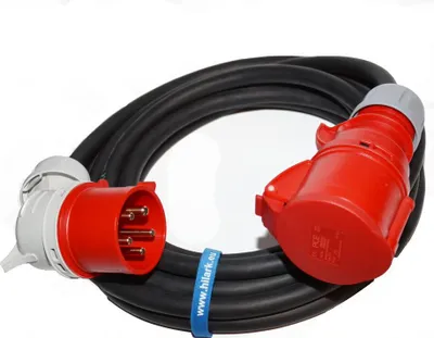 Produktbild von CEE Starkstrom-Verlängerungskabel 40m H05VV-F 5G2,5 mm² Winkelstecker 5-polig 16A 400V IP44