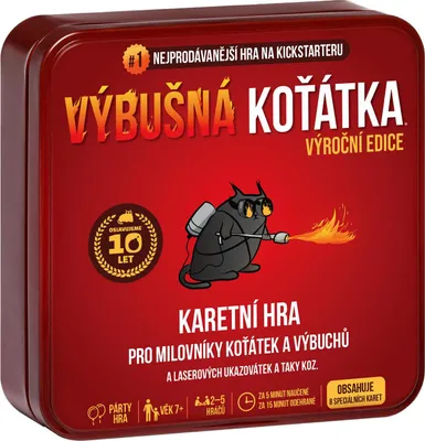 Obrázek produktu pro Asmodee Czech Republic Výbušná koťátka: Výroční edice