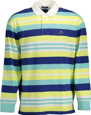 Produktbild von Herren Langarm-Poloshirt Gelb: Stilvoll mit Kontrastdetails & Stickerei