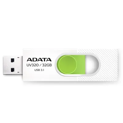 Immagine prodotto di ADATA | UV320 | 32 GB | USB 3.1 | Bianco/Verde