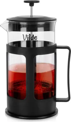 Produktbild von Großer 1-Liter-Kolbenkrug mit Sieb für Kaffee, Tee, Kräuter