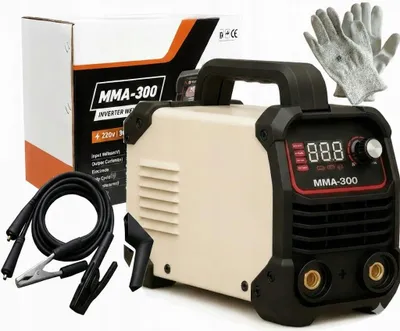 Zdjęcie produktu dla Spawarka inwertorowa MMA300 300AMP DIGITAL IP21 300/60% +rękawiczki