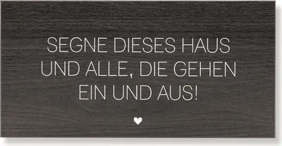 Produktbild von younikat Holzschild mit Segensspruch Segne dieses Haus I 30x15 cm I Geschenk-Idee zum Aufhängen I Haussegen I edel modern I dv_1471