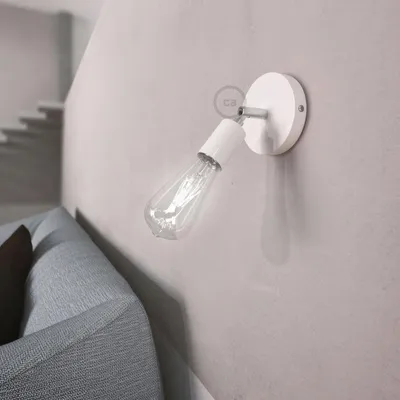 Immagine prodotto di Fermaluce Metallo 90°, punto luce orientabile da parete o soffitto