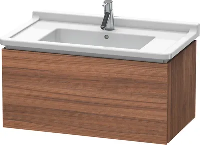 Produktbild von Waschtischunterbau L-CUBE 469x820x408mm nussbaum natur nussbaum natur