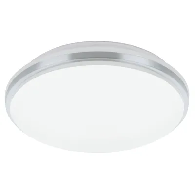 Produktbild von Eglo 900365 PINETTO LED Außen-Deckenleuchte 15,6W Ø340mm Weiss Chrom neutralweiss IP44