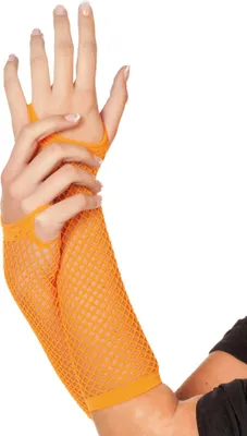 Produktbild von Fingerlose Netzhandschuhe neon-orange