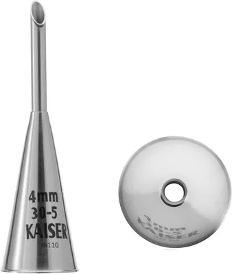 Produktbild von Original Kaiser | Fülltülle | 4 mm | Spritztülle | Berliner Füllspritze Aufsatz | Edelstahl rostfrei | falz- und randfrei