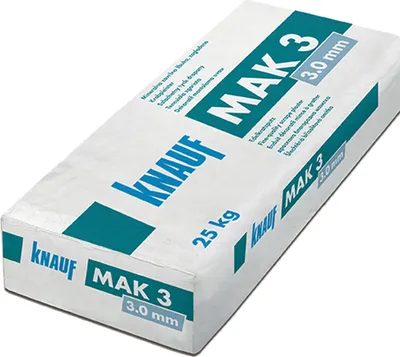 Obrázok produktu pre KNAUF Mak3 3 mm weiß 25kg Kratzputz zweilagig Marmorkorn