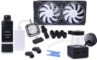 Image de Alphacool XT45 Refroidissement liquide pour processeur 12 cm Noir (11989)