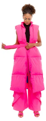 Produktbild von CHAOUICHE Uni Pufferweste, Rosa, S