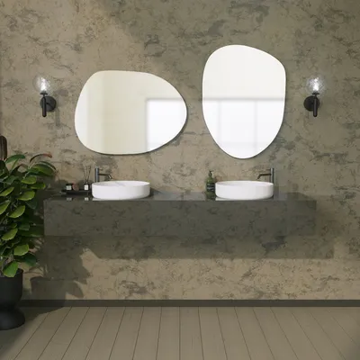 Obrázek produktu pro Skye Decor, Zrcadlo Gusto - černé, Dekorativní zrcadlo, 100 % MDF, černé, 50 x 75 cm