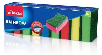 Špongia "Rainbow", 9 ks/bal