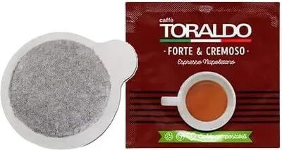 Produktbild von TORALDO 106035, Kaffeepad, Espresso, Easy Serving Espresso pod (E.S.E.), 24 Monat( e), Mehrfarbig, 100% Robusta