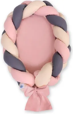 Produktbild von Babynest aus Korbgeflecht, Kokon, multifunktionales 2-in-1-Design für sicheren Schlaf und Bettnestchen