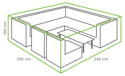 Produktbild von Lounge-Set Schutzhülle 240 x 230 x 105 cm
