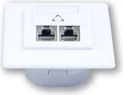 Produktbild von WO-632 smart C5E/S 2P - 2 Anschlüsse, geschirmt, in Box