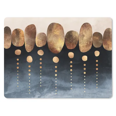 Produktbild von MuchoWow® Mauspad Mousepad Gold - Abstrakt - Luxus 23x19 cm - Mousepads - Maus Mat - Pad - Mausunterlage - Schreibtischunterlage - Mauspad