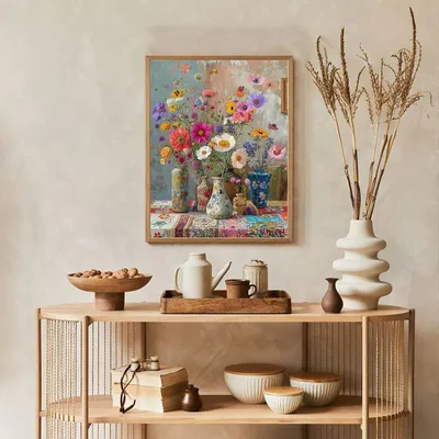 Productafbeelding van Schilderen op nummer voor volwassenen Bloemen - Bloemen schilderen op nummer DIY voor volwassenen