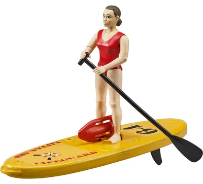 Image de Bruder 62785 - bworld Set Life Guard avec stand Up Paddle
