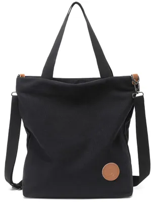 Produktbild von JANSBEN Damen Canvas Handtasche Schultertasche Strandtasche Casual Multifunktion