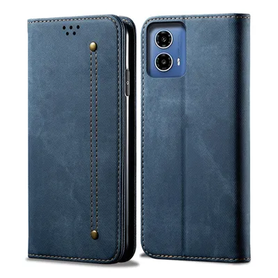 Obrázek produktu pro Pouzdro pro Motorola Moto G85, Kožené Peněženkové Pouzdro s Magnetickým Uzavíráním a Stojánkem modré