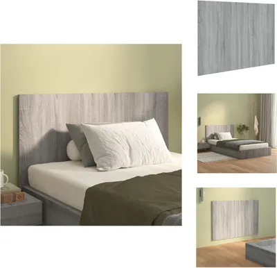 Image de vidaXL Tête de lit Gris Sonoma 120x1,5x80 cm Bois composite - Tête & Pieds de lit
