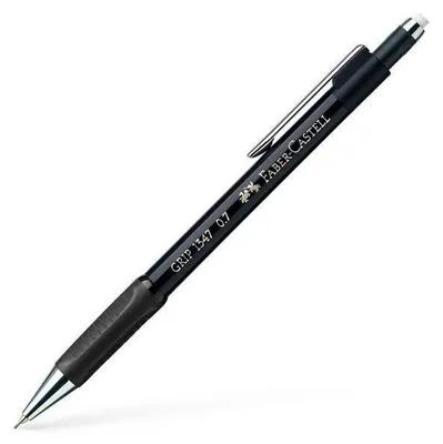 Produktbild von Faber-Castell Druckbleistift GRIP 134799, 0,7 mm, Mine B, Schwarz