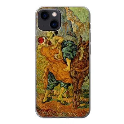 Produktbild von MuchoWow® Handyhülle Schutzhülle Hülle für iPhone 13 Der barmherzige Samariter - Vincent van Gogh Silikon Softcase Handy Hülle - Karteninhaber