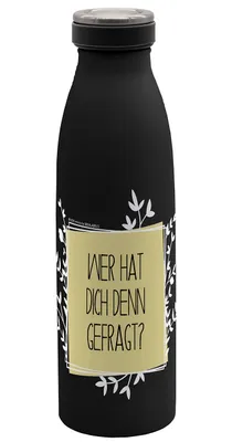 Produktbild von Isolierflasche Wer hat dich gefragt 500ml