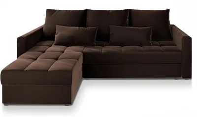 Produktbild von Masseno Ecksofa KOS PIK mit Schlaffunktion L-Form, Sofa mit Bettkasten, Wohnzimmersofa, Couch, Soffa, Bettsofa, Couchgarnitur- Braun, KRONOS 06