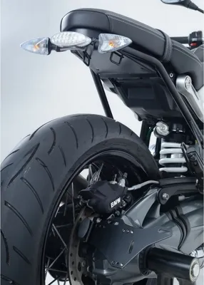 Produktbild von Kennzeichenhalter, BMW R NEUN T - Seite Konstruktion, mit Sattel Rahmen, black