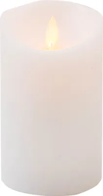 Produktbild von Coen Bakker LED Kerze weiß bewegliche Flamme 7,5x12,5cm 6/18h Timer shabby rustikal