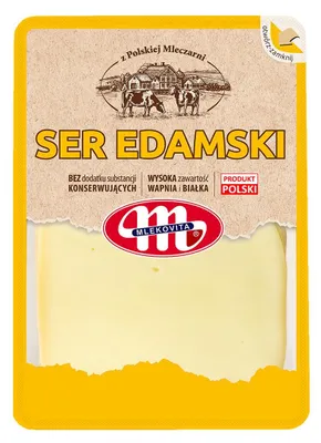Obrázek produktu pro Mlekovita Sýr Edam v plátcích 500 g