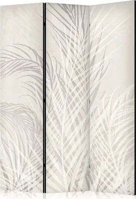 Produktbild von Neuheit! Dekorativer Paravent Raumteiler Trennwand Foto-Paravent Spanische Wand XXL 135x172 cm Minimalism Blätter Tropisch b-C-10355-z-a