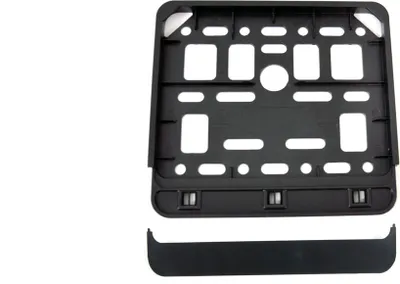 Image de Support pour plaque d'immatriculation de scooter, moto - noir